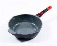 Click-Grip Bratpfanne Aluguss mit Keramikbeschichtung Ø24cm mit Glasdeckel