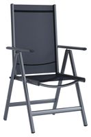 my garden Alu-Gartenstuhl Aluminium Klappsessel, 2er Set - Anthrazit