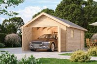 Blockhausgarage 38 mm ohne Schindeln