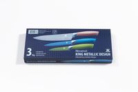 Messerset Metallic Design 3 Messer im Geschenkkarton