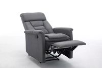 TV Relaxsessel mit Liegefunktion Stoffbezug, ca. 73 x 85,5 x 104 cm - Grau