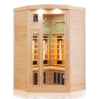 Infrarotkabine LAKEFIELD 120x120 cm, 5 Vollspektrumstrahler, 1-2 Personen