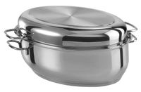 Edelstahl Multibräter oval 38cm, 3 in 1