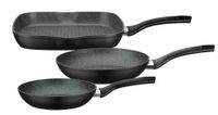 Pfannen-Set Gourmet Granit 3-tlg. inkl. Grillpfanne