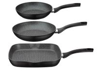 Pfannen-Set Gourmet Granit 3-tlg. inkl. Grillpfanne