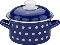 Fleischtopf "Dots", Ø ca. 16 cm - Blau