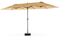 XXL-Oval-Sonnenschirm aus Polyester, ca. 4,6 x 2,7 m - Beige
