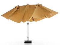 XXL-Oval-Sonnenschirm aus Polyester, ca. 4,6 x 2,7 m - Beige