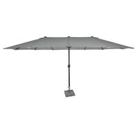 XXL-Oval-Sonnenschirm aus Polyester, ca. 4,6 x 2,7 m - Anthrazit