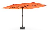 XXL-Oval-Sonnenschirm aus Polyester, ca. 4,6 x 2,7 m- Terra 