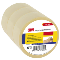 Verpackungs-Klebeband, Transparent - 3er-Set