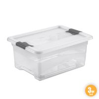 Ordnung Transportbehälter, Transparent - 3er-Set