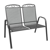 Stapelbare Bank VENEDIG 2-Sitzer Gartenbank, ca. 110 x 73 x 96 cm 