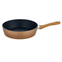 Hochrand-Pfanne "Hamar", Ø ca. 28 cm - Kupfer mit Gegengriff