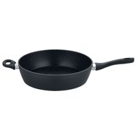 Hochrand-Pfanne "Hamar", Ø ca. 28 cm - Schwarz mit Gegengriff