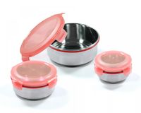 3tlg. KING® Vorratsdosen-Set KLICKBOX - Rot