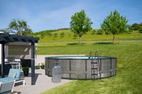 Summer Waves Elite Pool 549x132 cm rattan grau