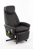 Massagesessel mit 8 Motoren und Heizfunktion – Schwarz