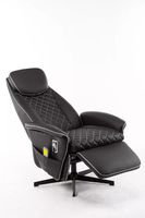 Massagesessel mit 8 Motoren und Heizfunktion – Schwarz