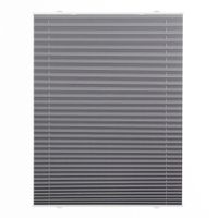 Plissee Haftfix, ohne Bohren Grau, 85 cm x 130 cm (B x L)