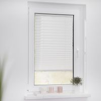 Plissee Haftfix, ohne Bohren Weiß, 75 cm x 130 cm (B x L)