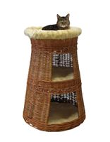 Katzen Doppel-Korbturm