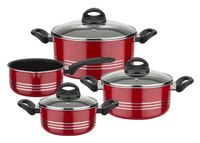 Kochtopf-Set Milano Color 4-tlg. rot