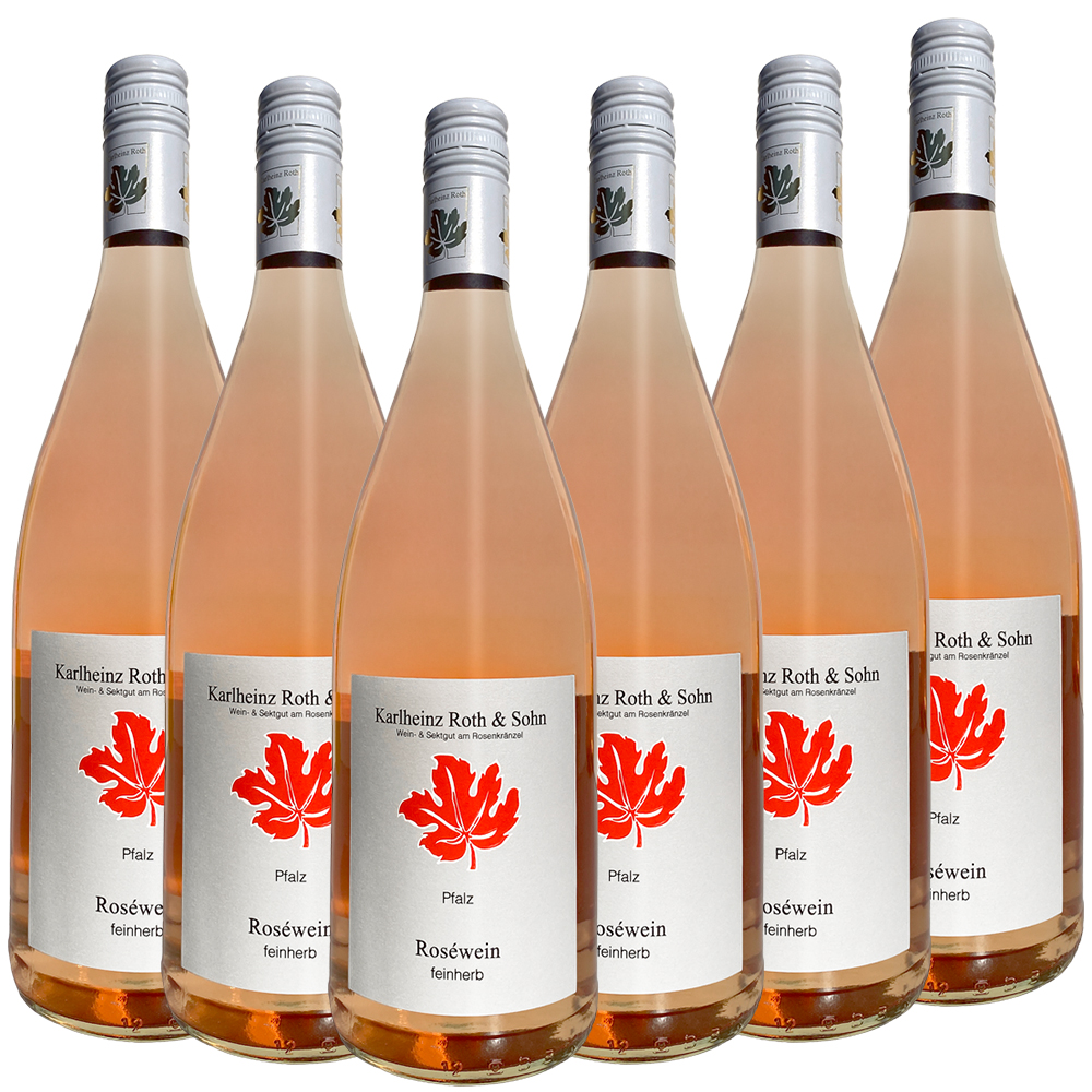 Weingut Karlheinz Roth & Sohn GbR Roséwein QbA feinherb 2024 - 6er Karton