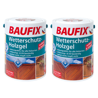 Wetterschutz-Holzgel Mahagoni 2er-Set