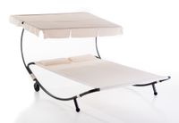 Doppelgartenliege, ca. 210 x 177 x 155 cm  - Beige