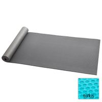 Fitnessmatte mit Textilbeschichtung Hellblau