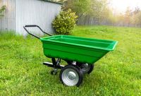 XXL Gartenwagen 300L, ca. 161,5 x 97 x 78,5 cm – Grün