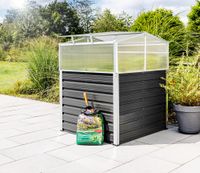 Hochbeet aus Polycarbonat, ca. 100 x 100 x 125 cm - Anthrazit