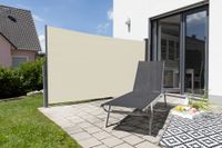 Seitenmarkise aus Aluminium, ca. 3 x 1,6 m - Beige