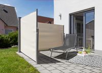 Doppel - Seitenmarkise aus Polyester, ca. 6,0 x 1,5 m - Beige