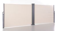 Doppel - Seitenmarkise aus Polyester, ca. 6,0 x 1,5 m - Beige