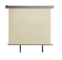Balkonmarkise Sichtschutz Sonnenrollo aus Aluminium, ca. 150 x 200 cm - Beige