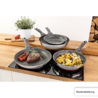 Carretta Edelstahlpfanne Salerno mit Softtouchgriff Granitoptik, Ø 20 cm