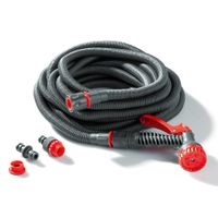 Flexibler Gartenschlauch, ca. 30 m, Grau-Rot
