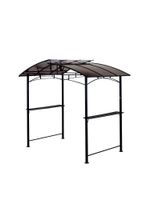 Grillpavillon aus Aluminium, ca. 163 x 243 x 235 cm - Anthrazit