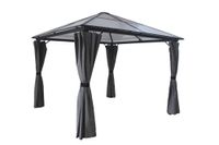 Aluminium Pavillon, ca.2,95 x 3,95 x 2,65 m - Dunkelgrau