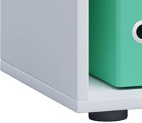 Büroregal Lona 5-Fach ohne Türen weiß