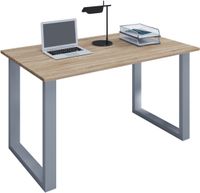 Schreibtisch Lona 80x50 U-Fußgestell Sonoma-Eiche/silber