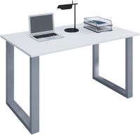 Schreibtisch Lona 110x50 U-Fußgestell weiß/silber