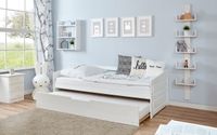 Sofabett Micki Buche weiß Var 1 - mit Zusatzbett
