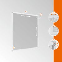 Rahmen Fenster Flexi Fit 100x120 Weiß