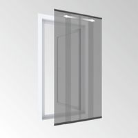 Türvorhang Teleskop 120cm anthrazit