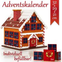 Adventskalender als Winterhäuschen - befüllbar & wiederverwendbar