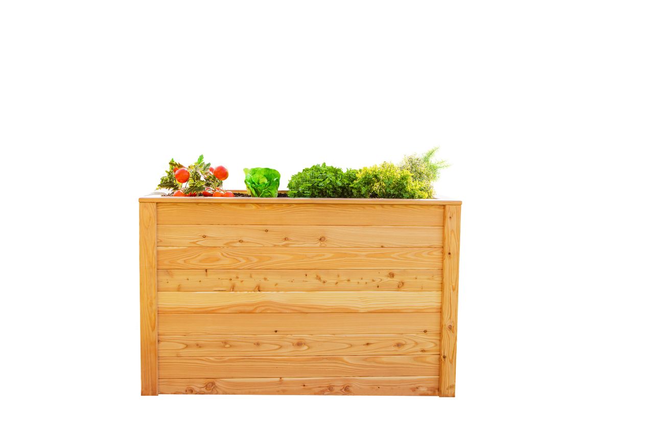 Hochbeet Lärchenholz 130 Kräuterbeet 130x65x84 cm natur - Westmann
