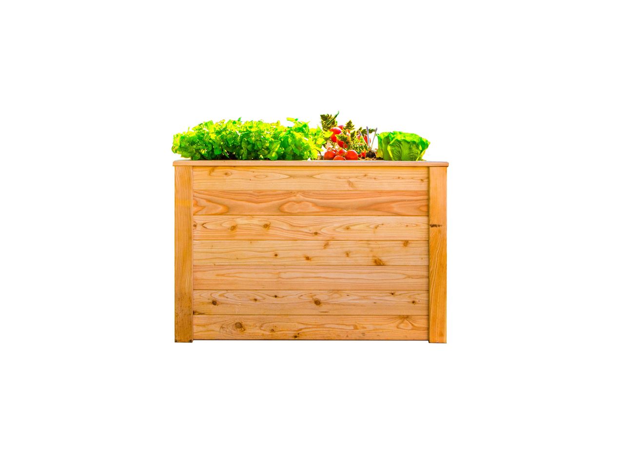 Hochbeet Lärche Klassik 100 100 x 65 x 66 cm natur